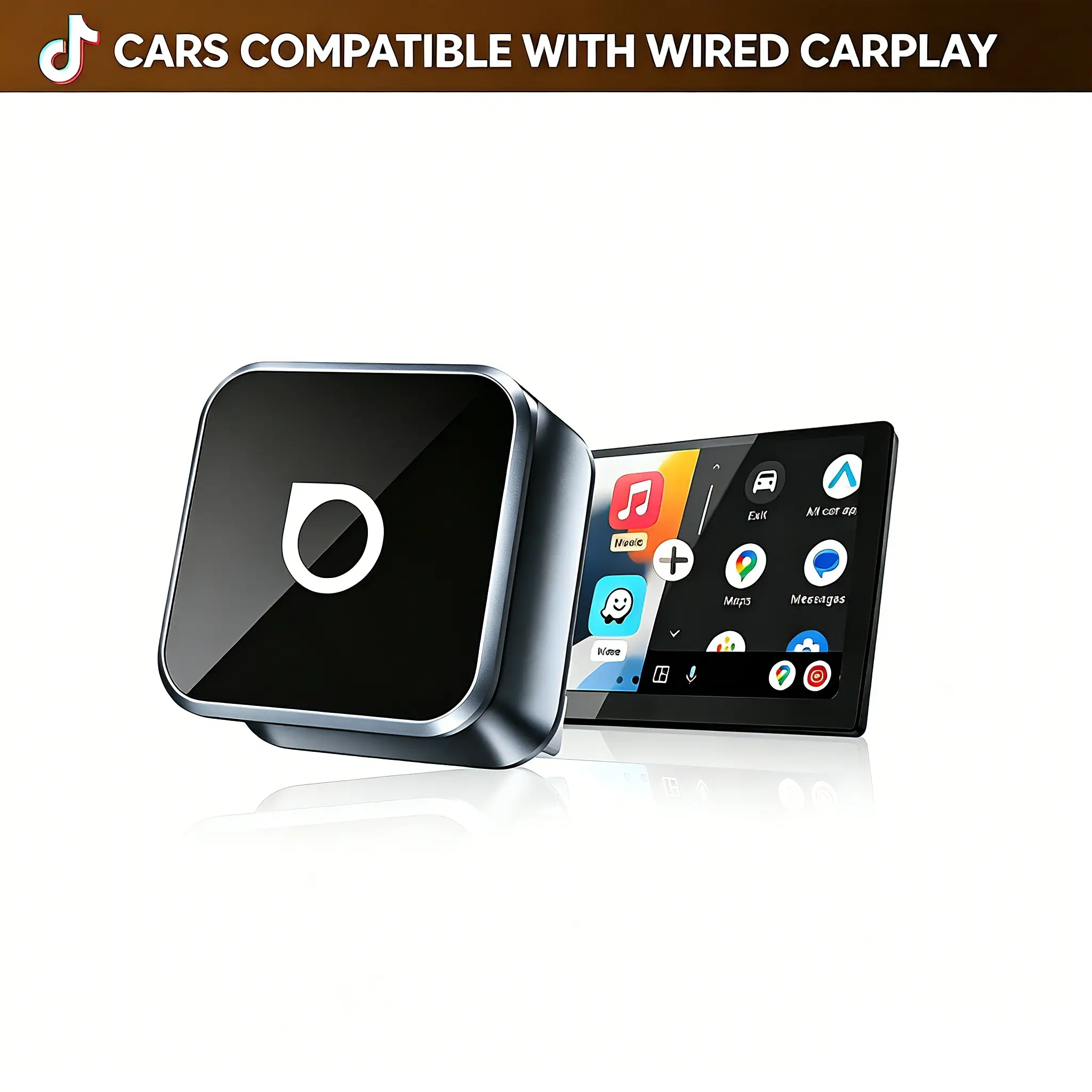 OTTOCAST Ottocast Mini Cube Wireless CarPlay & Android Auto Adapter 2026– Plug & Play, Fast Auto-Reconnect