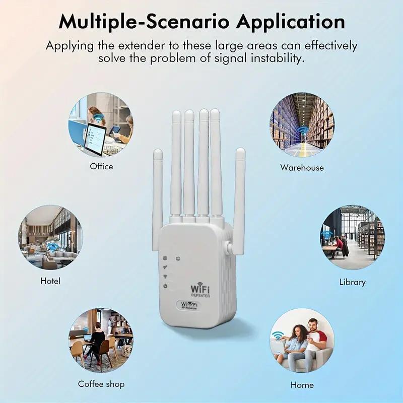 Valentine’s Day Gifts – MUNBYN WiFi Extender 2025, 1200Mbps Dual Band Signal Booster (5GHz/2.4GHz) Covers Up to 10,000 sq. ft & Connects 50 Devices | Repeater with Ethernet Port for Home Use Valentine’s Day Gifts – MUNBYN WiFi Extender 2025, 1200Mbps Dual Band Signal Booster (5GHz/2.4GHz) Covers Up to 10,000 sq. ft & Connects 50 Devices | Repeater with Ethernet Port for Home Use