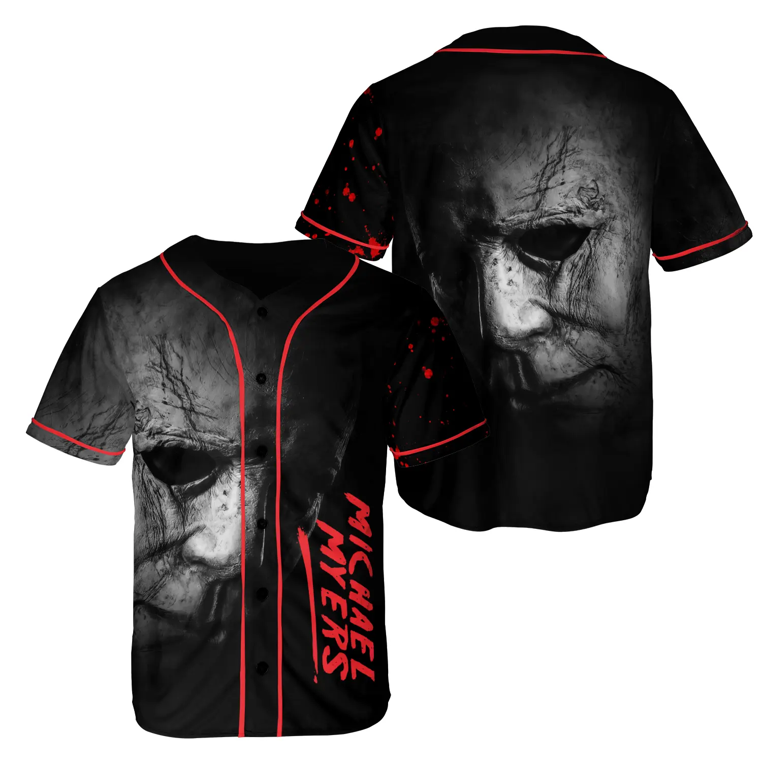 Michael Myers Baseball Shirt, Michael Myers Jersey, Michael Myers Baseball Jersey, Horror Movie Shirt, Friday The 13Th Jersey Shirt, Halloween Shirt