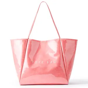 KALIDI  PVC Tote Bag for Women Large 23L Weekender Travel Bag Stylish Shopper Shoulder Purse