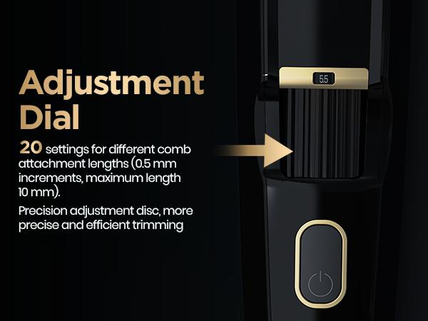 OLOV-X The Beard Hedger Premium Men's Beard Trimmer,20-Long Adjustable Blade Wheel, Stainless Steel T-Blades for Precise Trimming of Facial Hair, Cordless Waterproof Wet/Dry Hair Clipper OLOV-X The Beard Hedger Premium Men's Beard Trimmer,20-Long Adjustable Blade Wheel, Stainless Steel T-Blades for Precise Trimming of Facial Hair, Cordless Waterproof Wet/Dry Hair Clipper