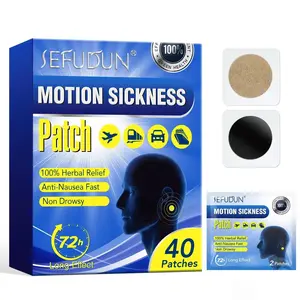 40 Anti-Nausea Motion Sickness Patches – Prevent Sea & Car Sickness on Cruises, Boats, Airplanes & Travel – Gentle & Side Effect-Free for Adults