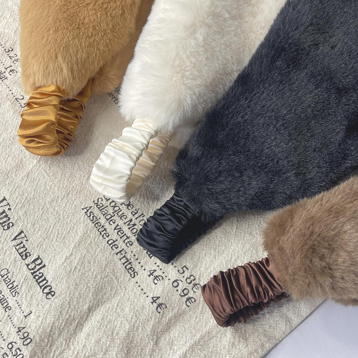 AWAYTR Faux Fur Headbands For Women with Elastic Band Winter Earwarmer Earmuff Hair band for Cold Weather Furry Costume AWAYTR Faux Fur Headbands For Women with Elastic Band Winter Earwarmer Earmuff Hair band for Cold Weather Furry Costume