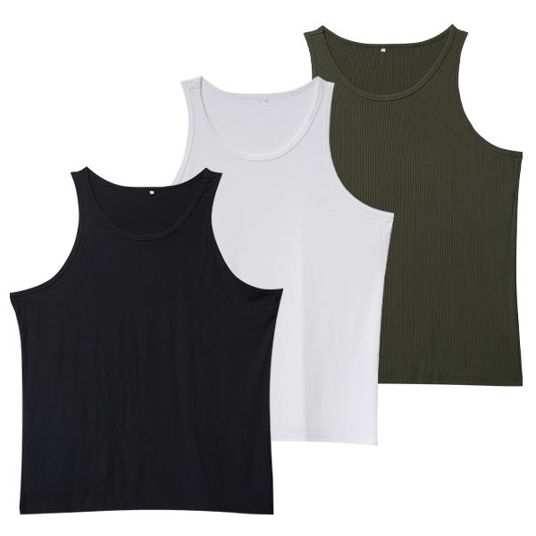 ELENCOCO Men's 3-Pack Plain Muscle Workout Tank Top Quick Dry Gym Muscle T-Shirt Fitness Bodybuilding Sleeveless T-Shirt ,Father's Day gift,Black Friday