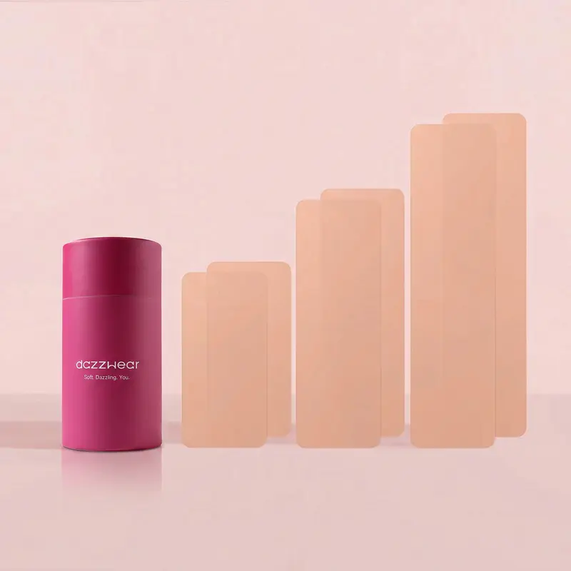 Dazzwear Boob Tape -  The Easy-to-Use, Better-for-You Pre-cut Skin-Friendly Silicone Boob Tape