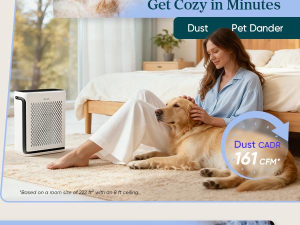 LEVOIT Vital 100S Pet Air Purifier for Home Large Room Bedroom Up to 1110 Ft² with Light Sensors, Smart WiFi, HEPA, Sleep Mode for Pets, Allergies, Dust, Odor,valentinesdaygift
