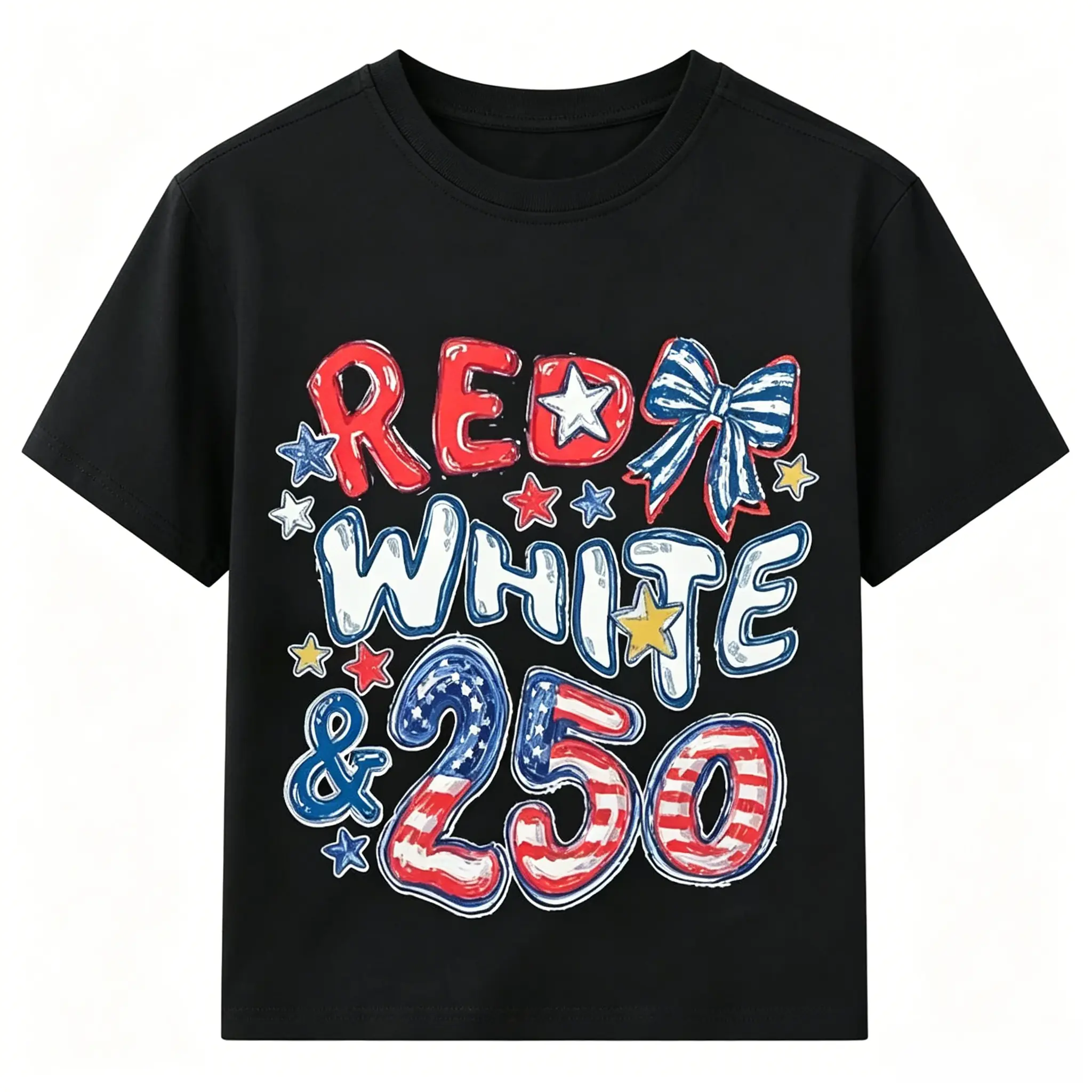 Comfort Colors 250th Anniversary Shirt, Red White and 250 Tee, 4th of July Shirt, Preppy Patriotic Tee, USA America Shirt, Flag Tshirt