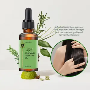 1/2 Pack Rosemary Hair Oil - Strengthening Biotin Oil Infused Frizzy & Damaged Hair Care - Split Ends & Dry Scalp Treatment to Support Longer, Healthier Strands