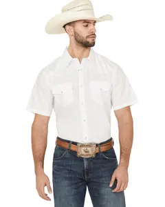 Gibson Trading Co Men's Solid Short Sleeve Pearl Snap Western Shirt - Gmba17w103