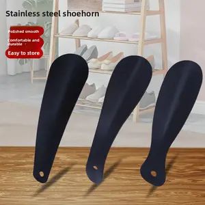 Metal Sprayed Shoe Horn |     Portable No-Bending Shoe Helper for Mobility Impaired
