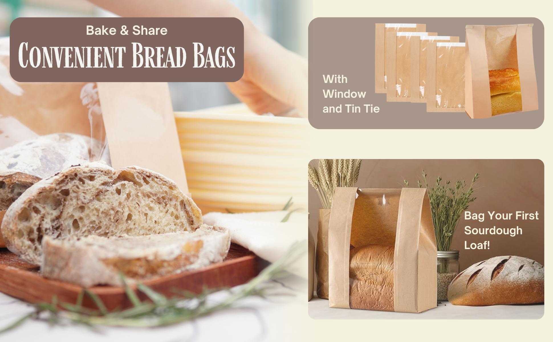 Sourdough Starter-To-Loaf Kit, Premium Silicone Oval & Round Bread Proofing Basket Set, Easy Baking Instructions, Complete Sourdough Kit, 34oz Sourdough Starter Jar With Accessories, Silicone Spatula, Danish Whisk, Dough Scraper, Scoring Knife, Bread Bags