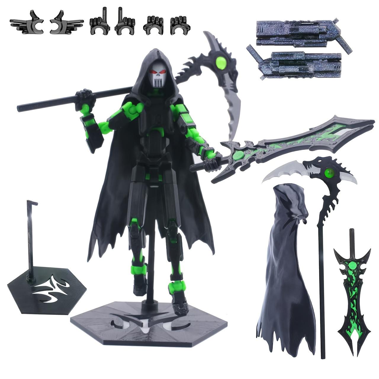 T13 Action Figure - Multi-Jointed Poseable Collectible with Spear