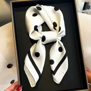 Women’s scarf, neck scarf, women’s silk scarf, neck wrap, youthful tie, headscarf, elegant Bohemian-style silk scarf, suitable for everyday outings, vacations, banquets, parties, formal occasions, and as a holiday gift.