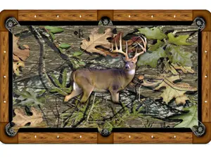 Camo Deer Custom Pool Table Felt