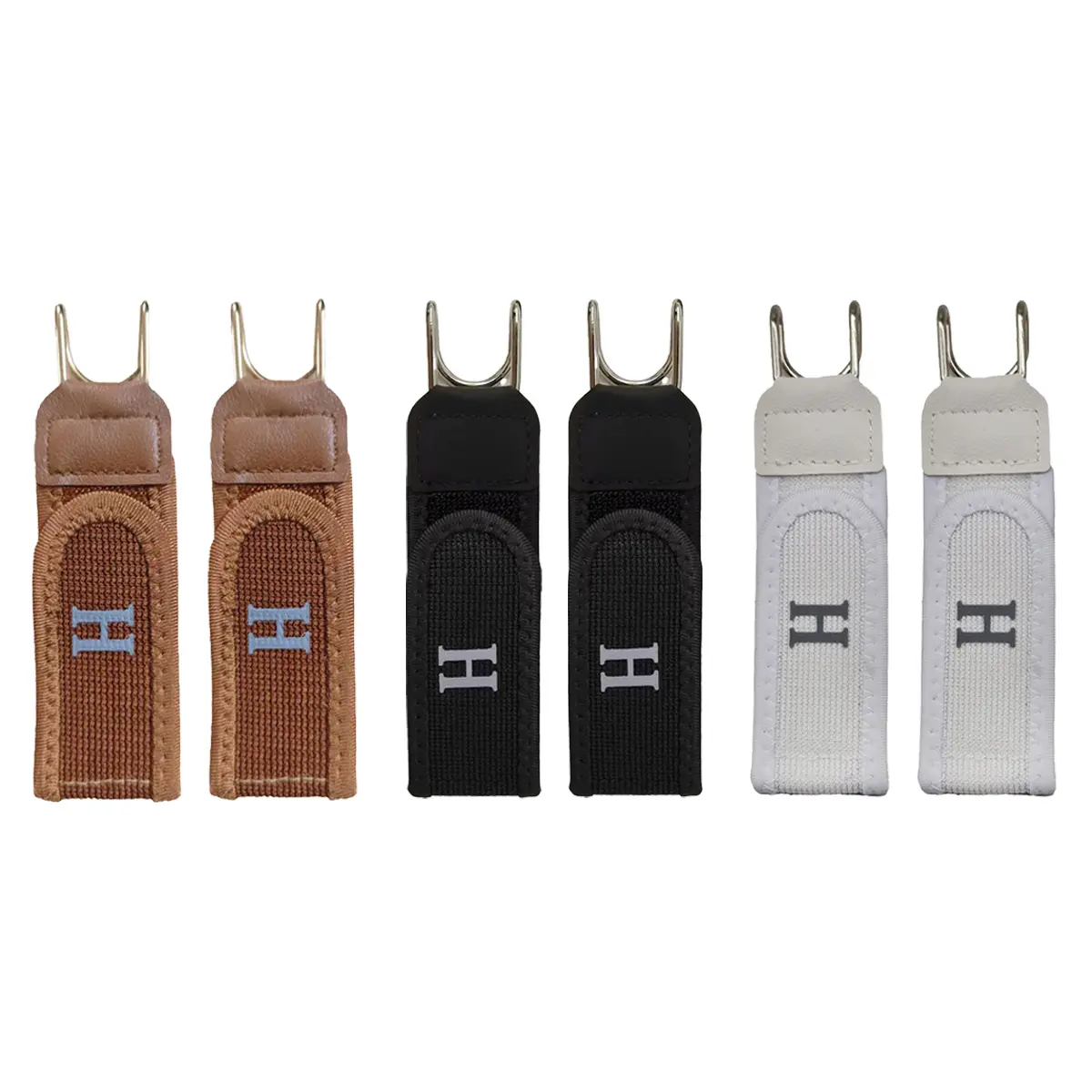 Metal Buckleless Hook Elastic Belts, 2PCS Buckleless Belt Hook,Adjustable Magic Tape No Buckle Belts for Men Women