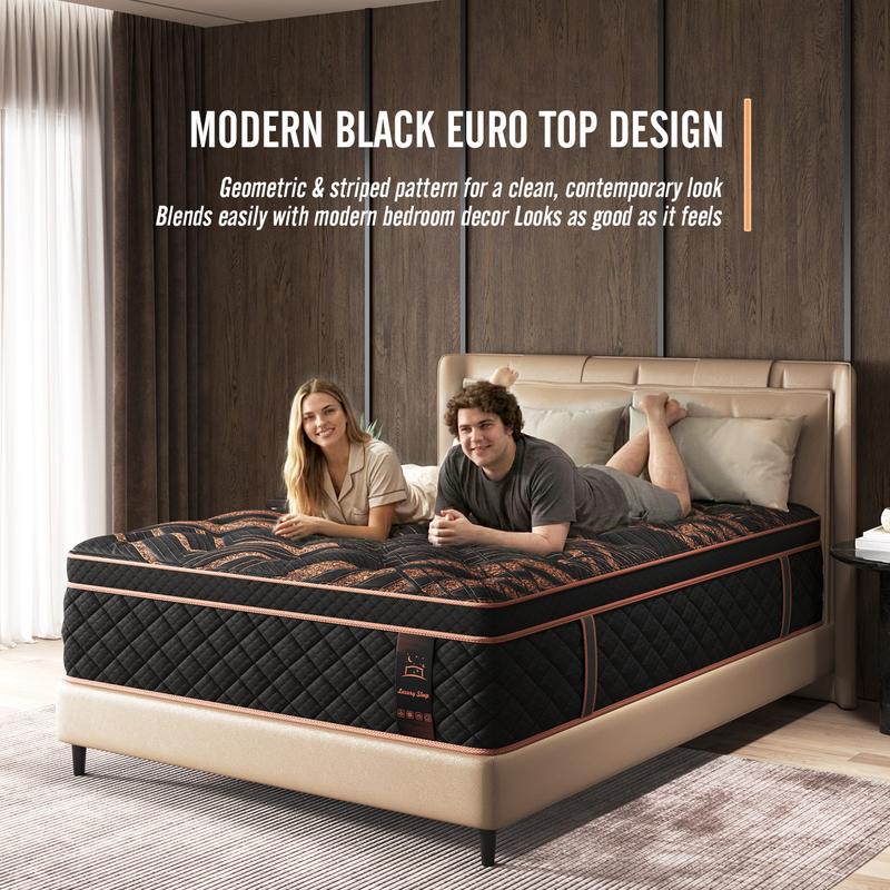 12/14Inch Mattress Twin Full Queen King Bed Size Memory Foam - Ergonomic Design Medium Firm Hybrid Mattress, Luxurious Comfort With Pocket Springs Gel Memory Foam