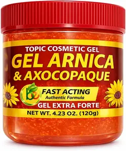 Arnica & Axocopaque Botanical Gel-4.23 oz(120g)Natural Concentrated Topical Pomada,Muscles & Joints- Fast-Absorbing & Non-Greasy Massage Therapy,Post-Workout & Daily Use-Vegan & Non-GMO-by BEXPERTSUSA