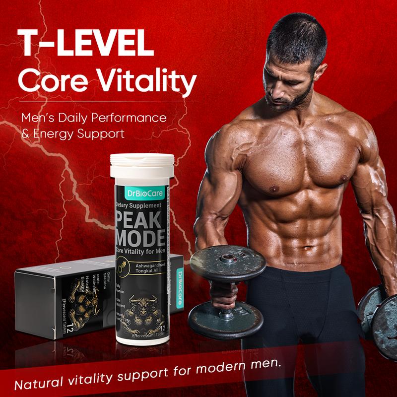 DrBioCare T-LEVEL Power Support – Men’s Energy, Strength & Performance Formula | Stamina Complex