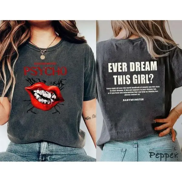 Psycho Babymonster Kpop Shirt - BabyMonster Merch Album Collection