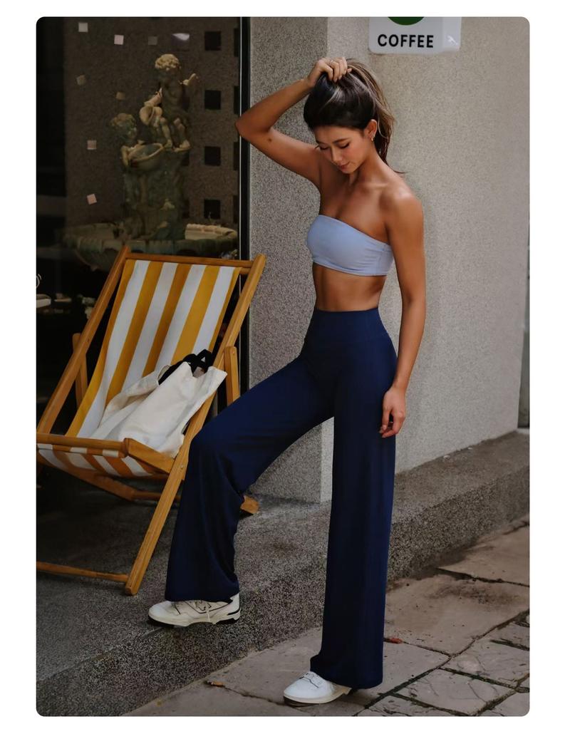 YEOREO High Waist Straight Leg Leggings Women No Front Seam Workout Yoga Pant Seamless Gym Wear flattering Confort Able Pants Activewear Bottoms Sweatpants