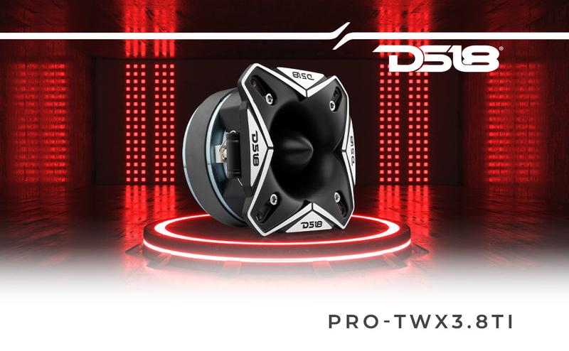 3.8" Super Bullet Tweeter | 250W RMS 1.5" Titanium 8-Ohm Vc