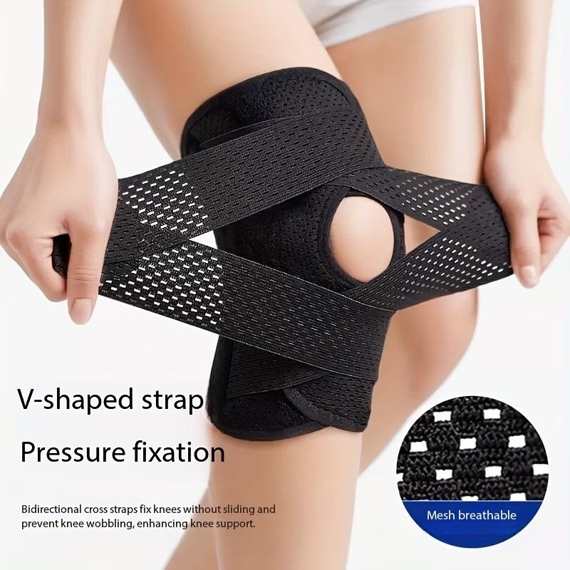Provides support for various activities, this unisex adjustable knee brace set is ideal for sports like soccer. This breathable, elastic knee brace is perfect for outdoor activities.