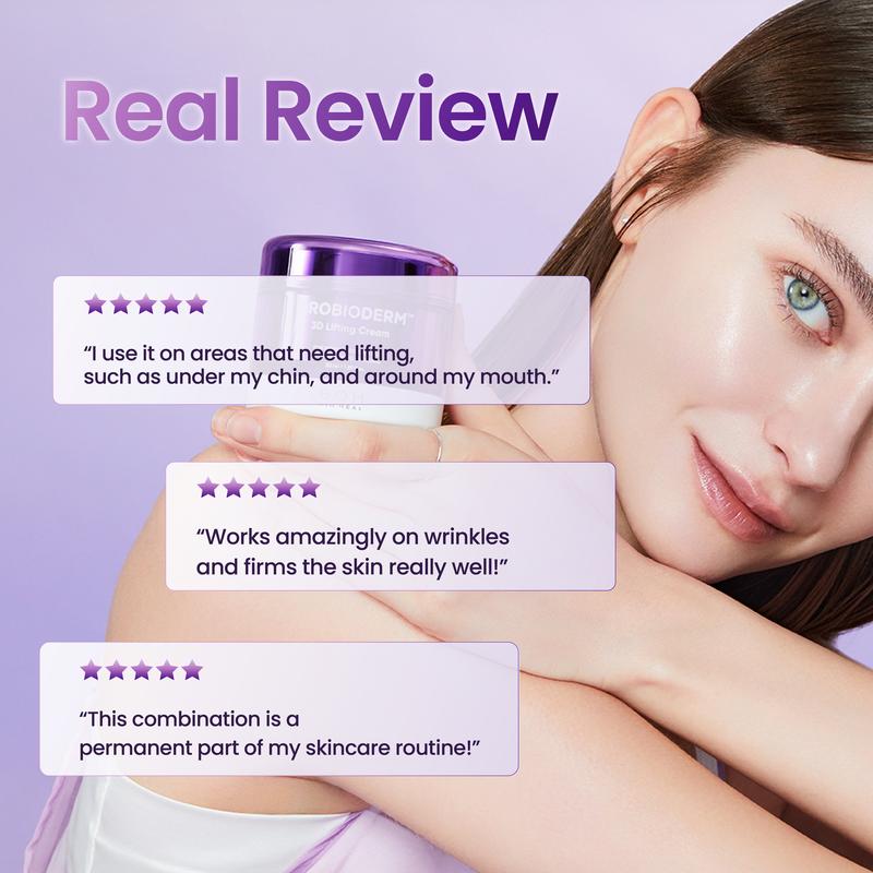 BIOHEAL BOH Probioderm 3D Lifting Skincare Set | Anti-Aging Face Moisturizer Night Cream, Ampoule & Facial Serum Spray | Korean Skin Care Kit for Firming & Hydration | K Beauty Gift Set for Women