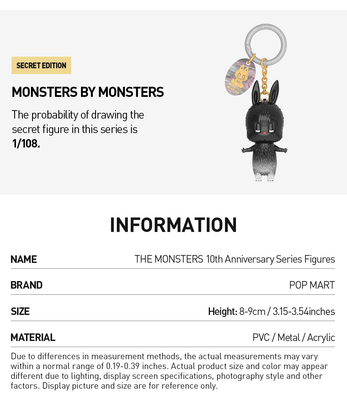 POP MART THE MONSTERS 10th Anniversary Series Figures Blind Box