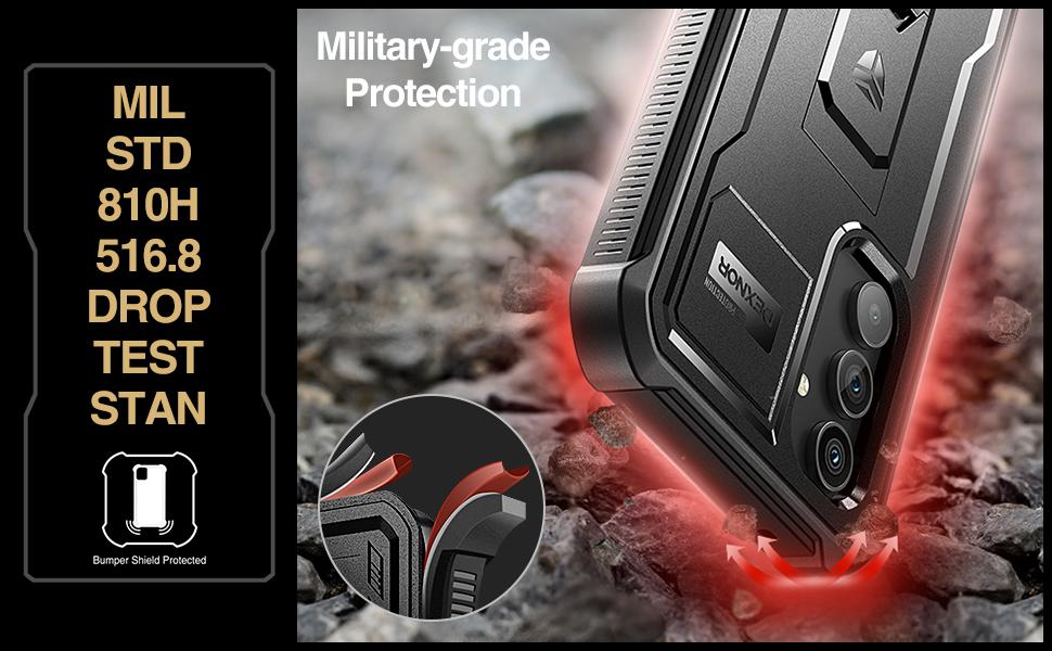 Dexnor Full Body Case for Samsung Galaxy A54 5G Case, [Extra Front Frame] Heavy Duty Military Grade Protection Shockproof Case Built-in Screen Protector and Kickstand for Samsung A54 5G