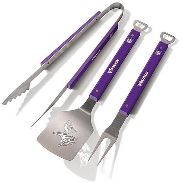 Football Fan Shop Officially Licensed NFL Spirit Series 3-piece BBQ Set - Vikings