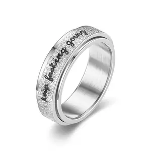 Anti-Anxiety Rotating Ring "keep Going" Stylish Daily Jewelry & Valentine's Gift Idea