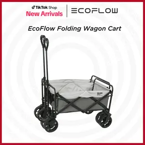 ECOFLOW Ecoflow Folding Wagon Cart - Polypropylene, Adjustable, Easy To Use, Foldable, Large Capacity 23"D x 20"W x 35"H