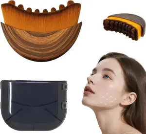 Valentine's Glow Face Lymphatic Contour Brush | Jawline & Chin Sculpting Massager | Dry Brushing for Lymphatic Drainage & Facial Fatigue Relief | Ergonomic Skin-Fit Beauty Roller 1PCS