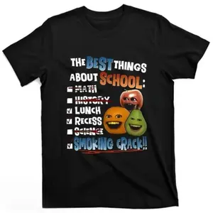 Annoying orange ripped print T-shirt The best thing about school – breathable and comfortable A gift for him/her
