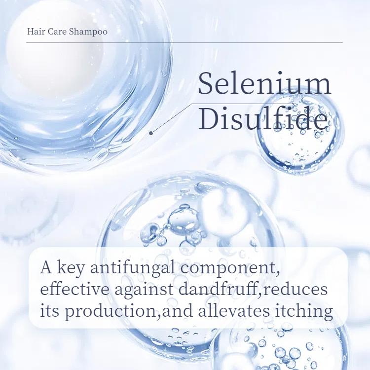 2 Selenium Disulfide Hair Care Nourish Shampoo Oil Control Refreshing Anti-Dandruff Anti-itch Scalp Cleansing Shampoo Haircare Comfort Hair Growth, 300ML