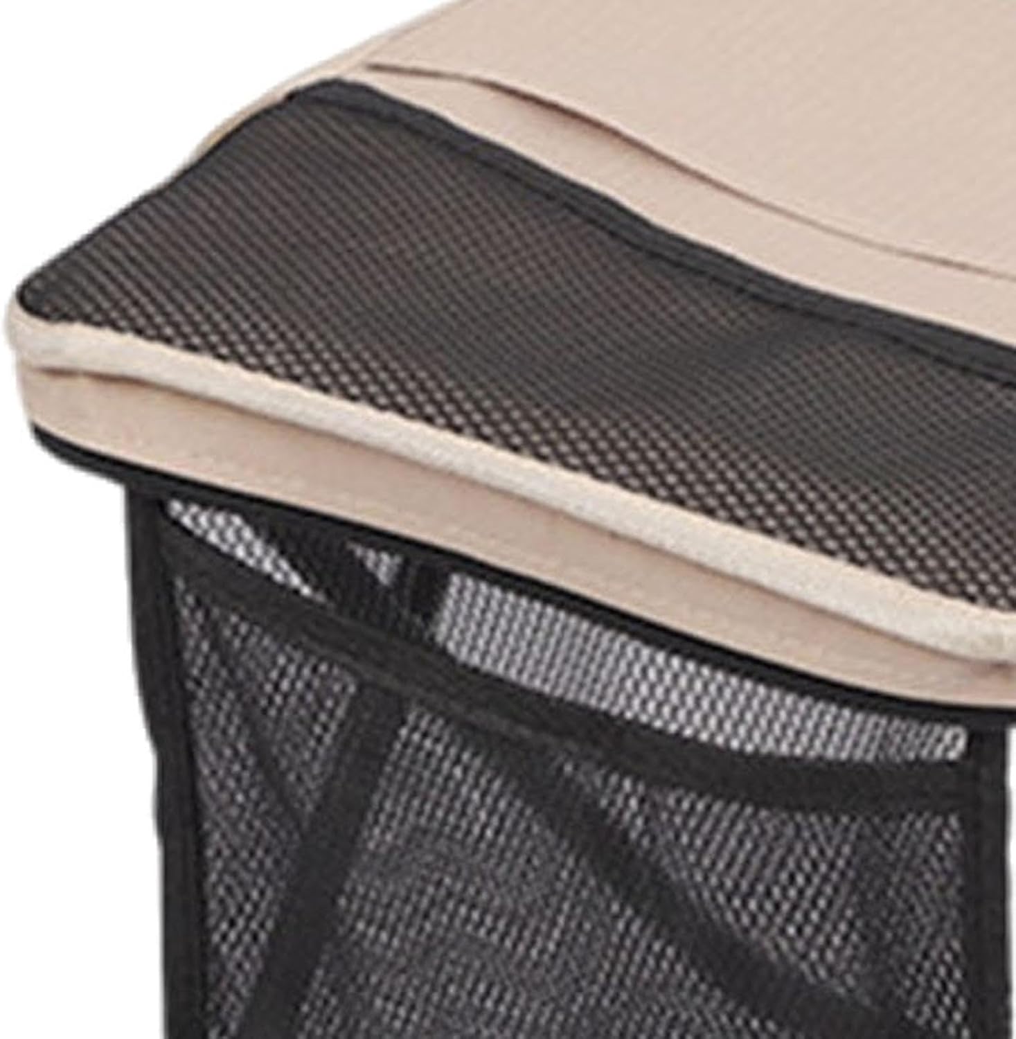 Foldable Backpack Stool, Fishing Seat, Foot Stool Footrest, Multi functional folding stool, Portable Camping Chair for Travel,Picnic, Khaki and Black Sturdy Outdoor Bench