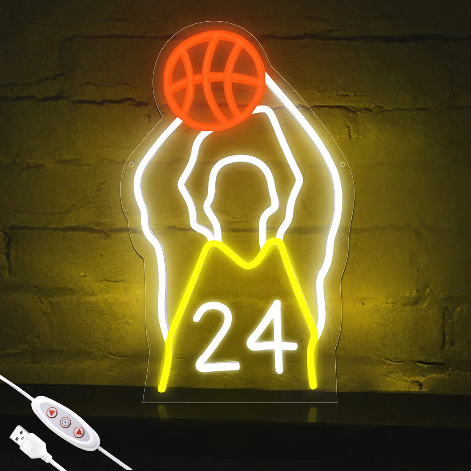 SEGRASS Flexible Neon Sign - Dimmable LED Atmosphere Acrylic Decorative Eye-Friendly Light Sign, USB-Powered Indoor Lighting for Boys' Bedroom Home Decor, Atmosphere Light Signs
