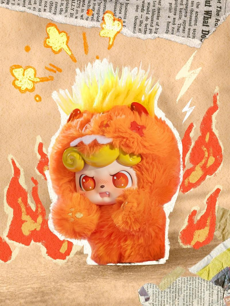 Miniso Q Baby Emotional Hairy Monster Series Blind Box - Charming Plush Blind Box Doll, Great Choice for Gifting to Friends