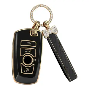 Suitable For BMW key fob cover. Advanced soft TPU key box is compatible with X1 X3 X4 X5 X6 1 2 4 5 6 7 M3 M5 M6 GT3 GT5 G30 F10 F15 F16 F20 235ix 320 E90 E92 E93 X5 F30 F40 key
