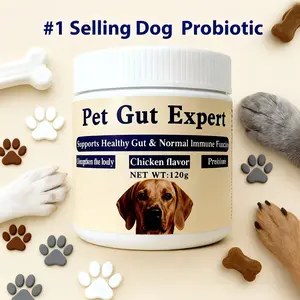 Dog Probiotics for Health] Digestive Health Probiotics for Dogs | Supports Intestinal Health, Improves Seasonal Allergies - Pork Flavor