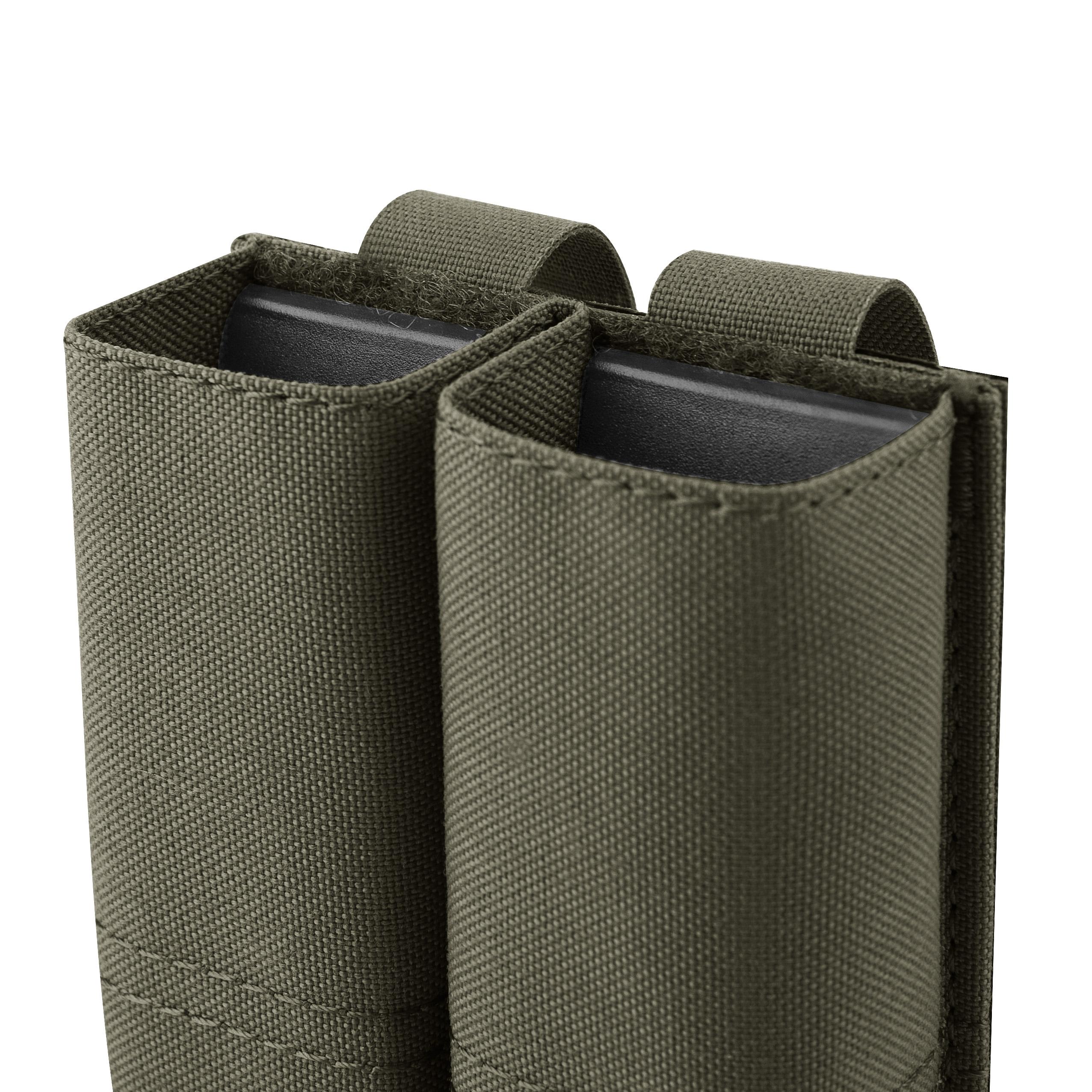 KRYDEX Double 9MM Nylon Mag Pouch .40 45 ACP with Quick Release Kydex Insert Holder Duty Belt & MOLLE Compatible Essential Pack