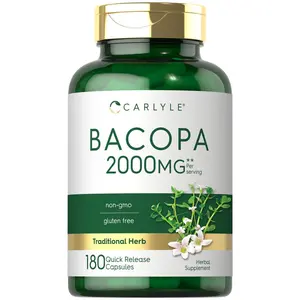 Carlyle Bacopa Monnieri Capsules | 180 Capsules | Gluten Free Supplement Carlyle Bacopa Monnieri Capsules | 180 Capsules | Gluten Free Supplement