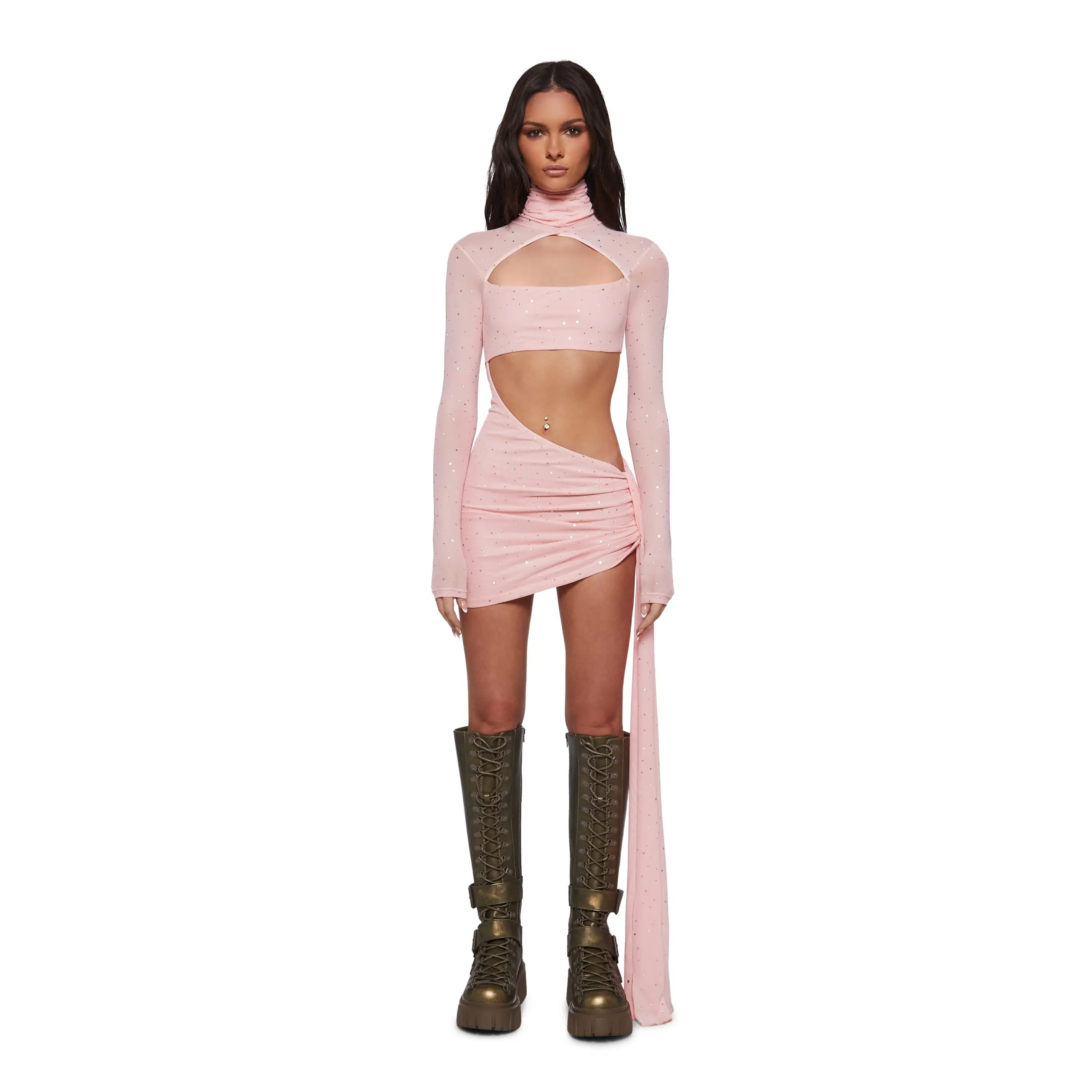 Dreamland Dancer Bodycon Dress - Pink