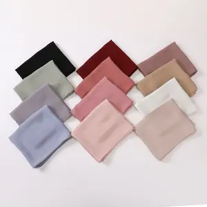 Crinkle-Resistant Long Hijab Silk-Like Hijab (MH154)