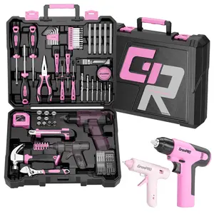 GrenPro 188PCS Tool Set Tool Kit For Home, Car Motorcycle Automotive Basic Dorm Starter Household Hand Tool Kits, Mechanics Tools Set For Women, Portable Plastic Tool Boxes Organizers And Storage Case