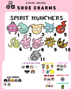 Spirit Munchers Shoe Charms