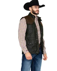 Outback Trading Co Men's Co. Brant Oil Dual Entry Vest - 29715-Grn