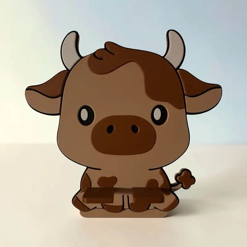 Baby Cow Cell Phone Stand Smartphone Cellphone Holder