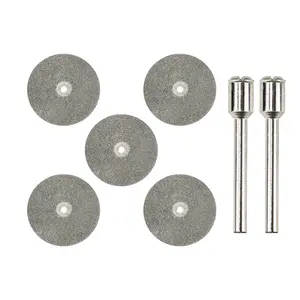 3mirrors 5Pcs Cutting Wheels Cutting Discs 35mm for Tungsten Electrode Sharpener Tig Welding Full Sand Diamond Wheels Compatible with Dremel Rotary Tools w/ 2x 35mm CNC Connecting Rods