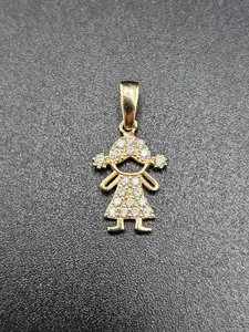 14K Gold Pendant - Girl